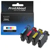 Image de PrintAbout huismerk Inktcartridge 29XL (T2996) 4-kleuren Multipack Hoge capaciteit Geschikt voor Epson
