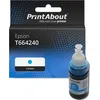 Image de PrintAbout huismerk Inktcartridge T664240 Cyaan Geschikt voor Epson