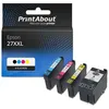 Image de PrintAbout huismerk Inktcartridge 27XXL (T27914010) 4-kleuren Multipack Hoge capaciteit Geschikt voor Epson