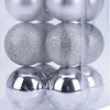 Image de Set de 16 boules de Noël argentées - 5cm
