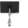 Image de R-Go Bras d'écran unique Zepher - Kit de montage (bras de moniteur réglable) - pour Écran LCD - aluminium - argent mat - Taille d'écran : Jusqu'à 26" - montrable sur bureau