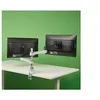 Image de R-Go Zepher 4 - Kit de montage (bras de moniteur réglable) - pour 2 écrans LCD - aluminium - argent mat - Taille d'écran : Jusqu'à 26" - montrable sur bureau