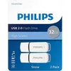 Image de Philips Clés USB 2.0 Snow 32 Go 2 pcs Blanc et gris