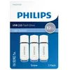 Image de Lot de 3 clés USB Philips FM32FD70E/00 - Edition Snow 2.0 32 Go - Blanc et gris