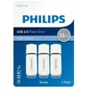 Image de Lot de 3 ClÃ©s USB 32 Go Philips USB2.0 Snow Edition Blanc et gris