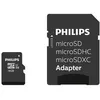 Image de Carte mémoire Philips MicroSDHC 16 Go avec adaptateur SD Noir