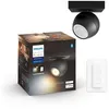 Image de Philips Philips Hue Buckram Spot Led Noir Variateur