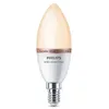 Image de Ampoule Led Bougie ConnectÃ©e Philips - Wiz - Eyecomfort - Dimmable - 4,9w - 470 Lumens - E14 - 93207