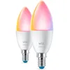 Image de WiZ Wiz 2 Ampoules Flamme 40w C37 E14
