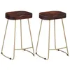 Image de vidaXL Tabourets de bar Gavin lot de 2 bois de manguier massif247834