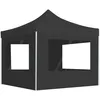 Image de Vidaxl Tente De RÃ©ception Pliable Ã Parois Aluminium 3 X 3m Anthracite