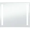 Image de vidaXL vidaXL Miroir mural à LED pour salle de bains 80 x 60 cm