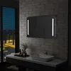 Image de vidaXL Miroir mural à LED pour salle de bains 100x60 cm