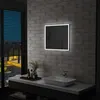 Image de vidaXL Miroir mural à LED pour salle de bains 60x50 cm