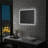 Image de vidaXL Miroir mural à LED pour salle de bains 80x60 cm
