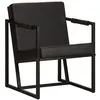 Image de vidaXL Fauteuil noir cuir véritable247801