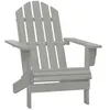 Image de vidaXL Chaise de jardin Bois Gris
