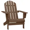 Image de vidaXL Chaise de jardin Bois Marron