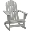Image de vidaXL Chaise à bascule de jardin Bois Gris45704