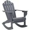 Image de vidaXL Vidaxl Chaise À Bascule De Jardin Bois Gris