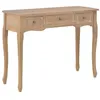 Image de vidaXL Table de console et coiffeuse avec 3 tiroirs Marron