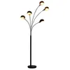 Image de vidaXL Lampadaire 200 cm 5 x E14 Noir et doré282418
