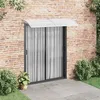 Image de vidaXL Auvent de porte Gris et transparent 200x75 cm PC
