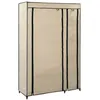 Image de vidaXL Garde-robe pliable Crème 110x45x175 cm Tissu282422