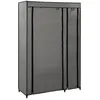 Image de vidaXL Vidaxl Garde-Robe Pliable Gris 110x45x175 Cm Tissu