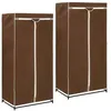 Image de vidaXL 2 pcs Garde-robes Marron 75x50x160 cm