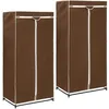 Image de vidaXL 2 Pcs Garde-Robes Marron 75x50x160 Cm