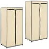 Image de vidaXL 2 pcs Garde-robes Crème 75x50x160 cm282443