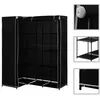 Image de vidaXL Garde-robe d'angle Noir 130x87x169 cm