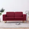 Image de vidaXL CanapÃ© Ã  2 places Tissu Rouge bordeaux