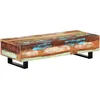 Image de vidaXL Vidaxl Table Basse 120x50x30 Cm Bois De Récupération Solide Et Acier