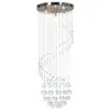 Image de vidaXL Plafonnier avec perles de cristal Argenté Spirale G9