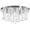 Image de vidaXL Plafonnier avec Perles de Cristal Rond Lampe Suspendue Luminaire Eclairage Salon Salle de SÃ©jour Chambre Ã  Coucher 281583