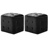 Image de vidaXL 2 pcs Tables de chevet Noir 30x30x30 cm Tissu velours249018