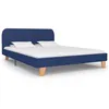 Image de vidaXL Cadre de lit sans matelas bleu tissu 140x200 cm280878