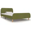 Image de vidaXL Cadre de lit Vert Tissu 90 x 200 cm