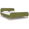 Image de vidaXL Cadre de lit sans matelas vert tissu 140x200 cm280933