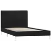 Image de vidaXL Cadre de lit sans matelas noir tissu 90x200 cm