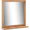 Image de vidaXL Vidaxl Miroir De Salle De Bain 60 X 12 X 62 Cm Bois De Noyer Massif