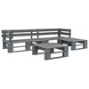 Image de Vidaxl Salon De Jardin Palette 4 Pcs Bois Gris