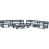Image de Vidaxl Salon De Jardin Palette 6 Pcs Bois Gris