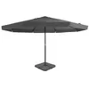 Image de vidaXL Parasol de jardin avec base portable anthracite