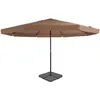 Image de vidaXL Parasol avec base portable Taupe vidaXL vidaXL