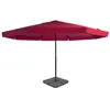 Image de vidaXL Parasol de jardin avec base portable rouge276325