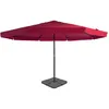 Image de vidaXL Vidaxl Parasol De Jardin Avec Base Portable Rouge