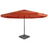 Image de vidaXL Parasol de jardin avec base portable terre cuite